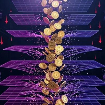 Bitcoin cai 12%; US$1,85 bi são liquidados; culpa pela venda de Saylor é incorreta