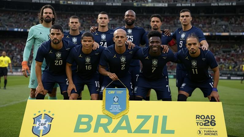 Titulares do Brasil contra o Egito