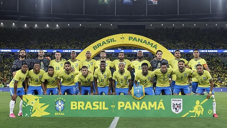 Seleção Brasileira antes do amistoso contra o Panamá, no Maracanã