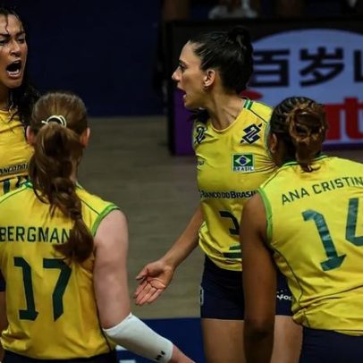 Brasil vira sobre República Dominicana na VNL com set decisivo