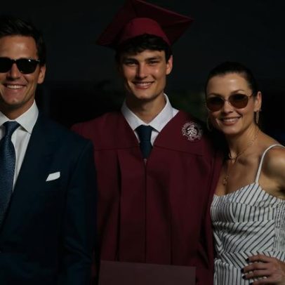 Bridget Moynahan parabeniza Tom Brady na formatura do filho Jack