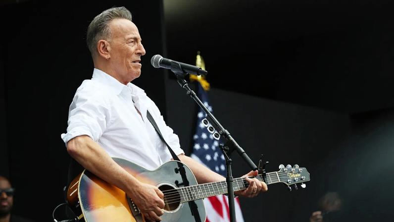 Bruce Springsteen performs at opening ceremony for Obama Presidential Center on June 18, 2026 in Chicago.