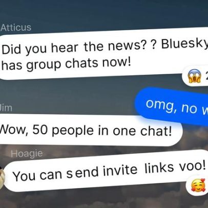 Bluesky ganha chats em grupo na plataforma