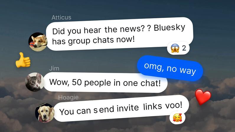 Bluesky ganha chats em grupo na plataforma