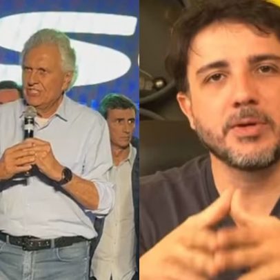 Caiado elogia Renan Santos e sinaliza conversa sobre escolha de vice