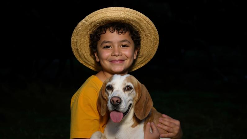 Isaac Amendoim como Chico Bento — Foto: Reprodução/Instagram