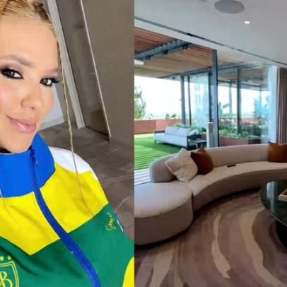Virginia se prepara para jogo do Brasil em hotel de luxo com amigos
