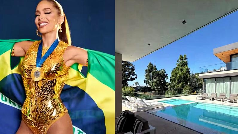 Anitta fica em casa de luxo em Los Angeles — Foto: Reprodução/Instagram