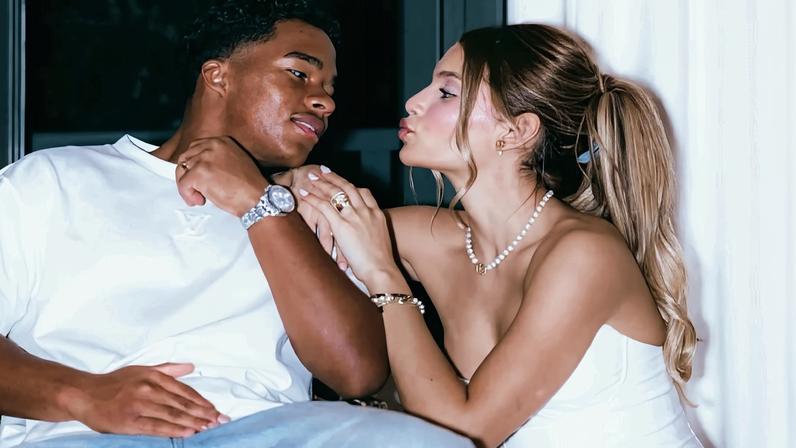 Endrick e a esposa, Gabriely Miranda, estão à espera do primeiro filho — Foto: Reprodução/Instagram