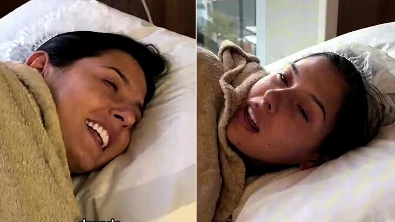 Ana Castela diverte web com vídeo 'grogue' de anestesia após exame — Foto: Reprodução/Instagram