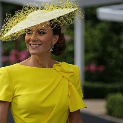 Kate Middleton brilha em tom amarelo vibrante no Royal Ascot 2026