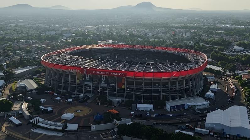 Cerimônia de abertura da Copa do Mundo no Estádio Azteca, na Cidade do México
