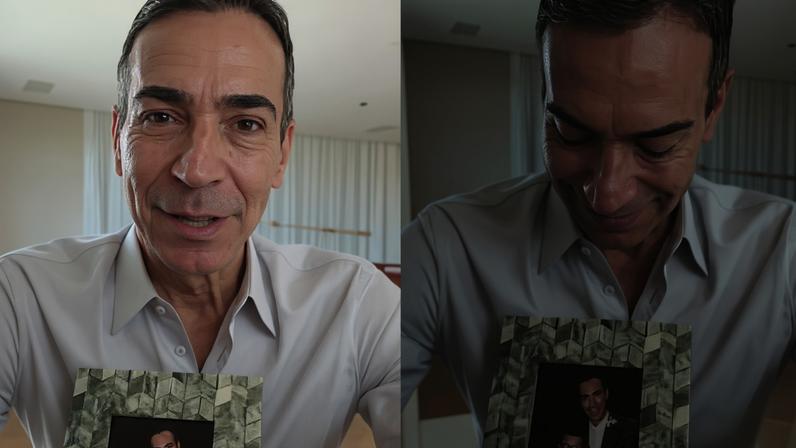 César Tralli relembra irmã falecida, destacando lição de vida