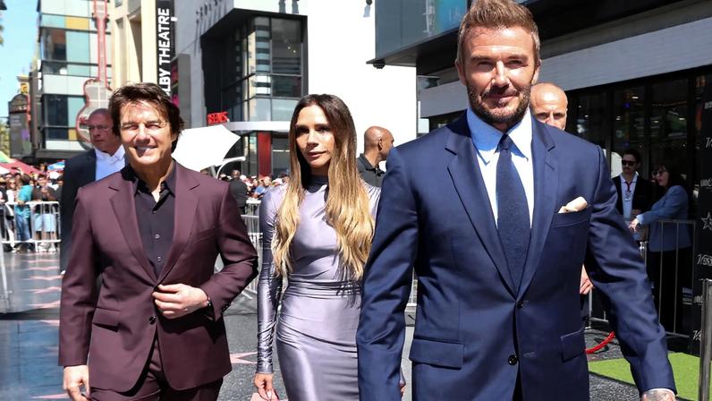 Beckham recebe estrela no Walk of Fame com presença de Tom Cruise e Eva Longoria
