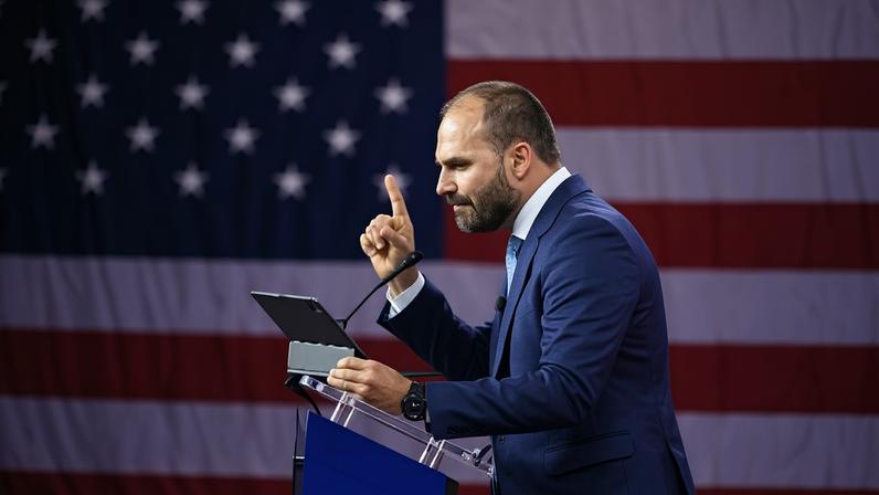 Eduardo Bolsonaro em Maryland, nos Estados Unidos