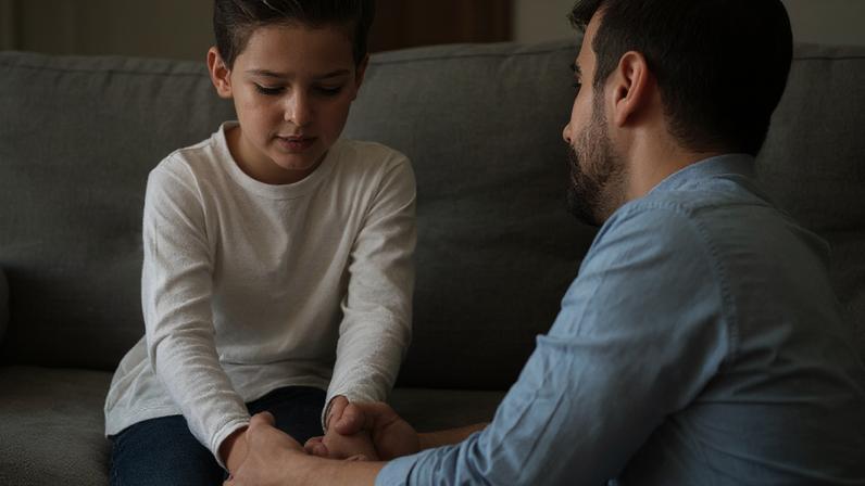 Família cristã enfrenta desafios na educação dos filhos na cultura atual.