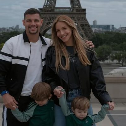 Esposa de Bruno Guimarães celebra gol do marido em amistoso Brasil x Egito