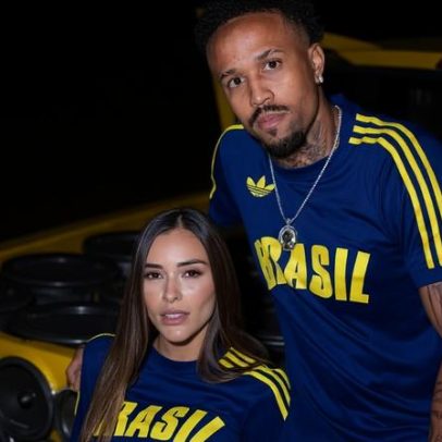 Tainá Militão e Eder Militão usam looks combinados para torcer pelo Brasil