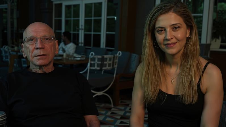 Leila Pereira ao lado do marido — Foto: Reprodução/Instagram