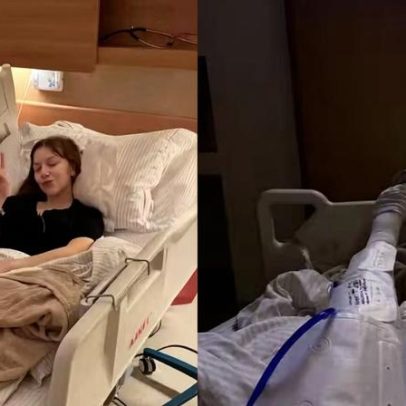 Bruna Furlan, neta de Carlos Alberto de Nóbrega, comemora 1 mês após mastectomia