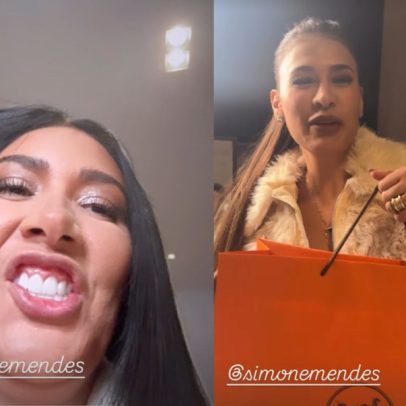 Simone Mendes presenteia Simaria com sandália de luxo avaliada em R$ 7 mil