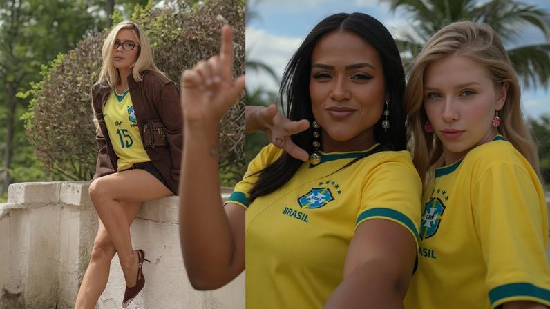 Look dos famosos para segundo dia de jogo do Brasil — Foto: Reprodução/Instagram