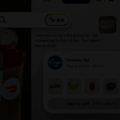DoorDash lança AI que adiciona ingredientes ao carrinho a partir de link ou foto