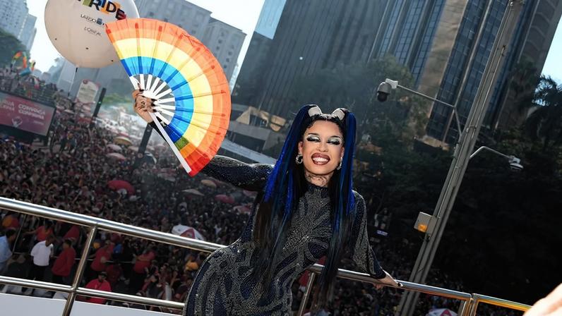 Gloria Groove na 30ª Parada do Orgulho LGBT+ em São Paulo — Foto: Will Dias/BrazilNews