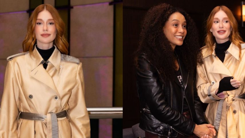 Marina Ruy Barbosa aposta em look Quiet Luxury para Taís Araujo no teatro