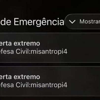 Alerta falso da Defesa Civil envolve mensagens a celulares em várias cidades