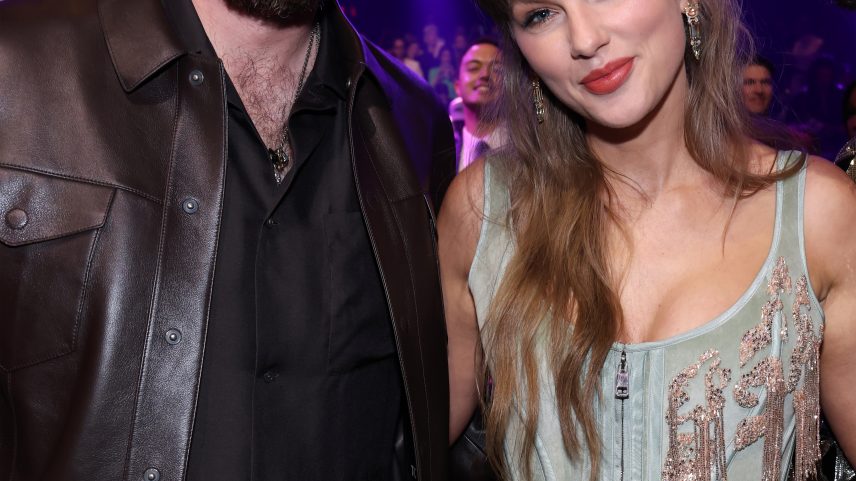Travis Kelce jetted to New York City to watch fiancée Taylor Swift’s induction into the Songwriters Hall of Fame Thursday. (Seen here: The couple in March 2026).