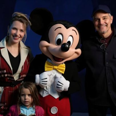 Famosos Ferrugem e Celulari levam filhos à estreia do Disney On Ice no Rio