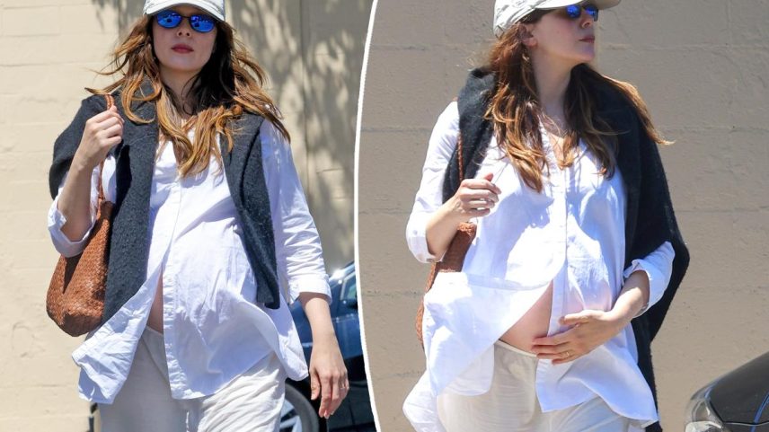 Elizabeth Olsen is pregnant (as seen on Thursday).