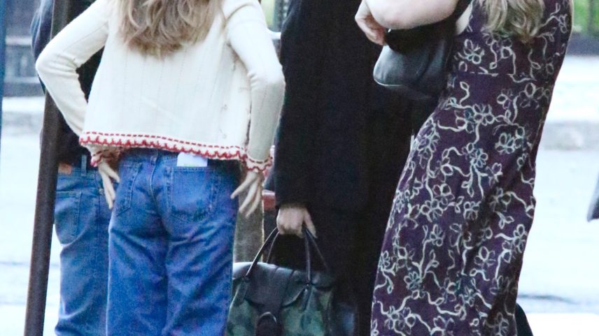 Julia Roberts’ son Henry stood tall above her in New York City on Friday, as seen above.