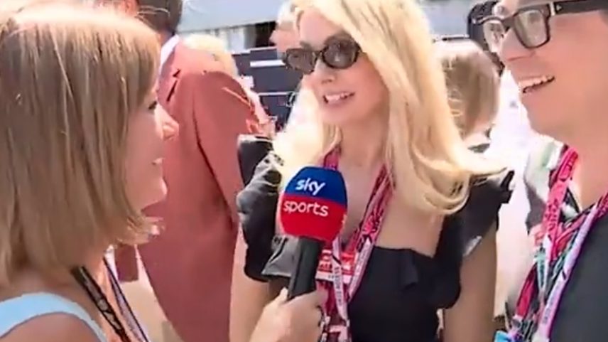 UK presenter Holly Willoughby and comedian Michael McIntyre were shoved out of Kim Kardashian’s way at Monaco Grand Prix 2026 on Sunday.