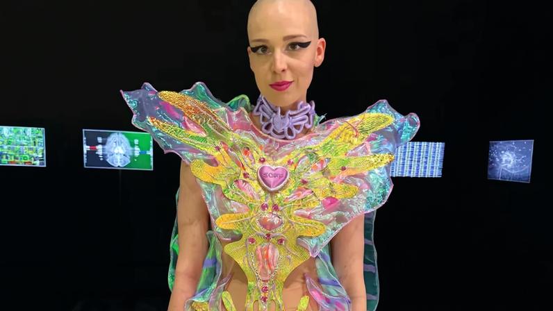 Soff says she is building a game machine that will enable users to create a “post-human” body