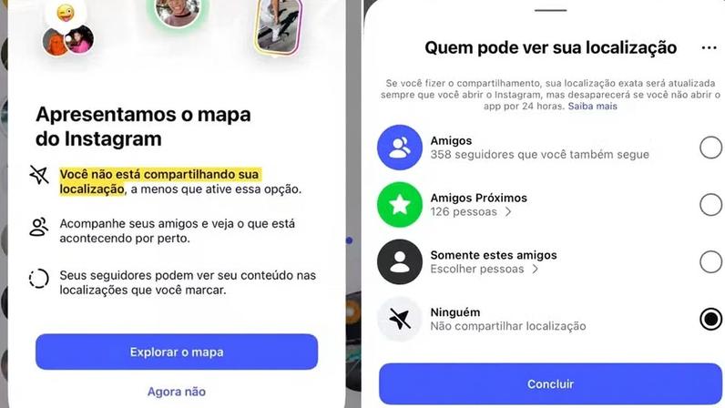 Instagram exibe localização exata de usuários no Brasil, gerando preocupação