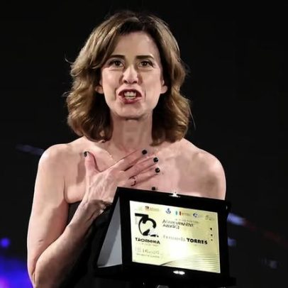 Fernanda Torres recebe prêmio por conjunto da obra em festival italiano