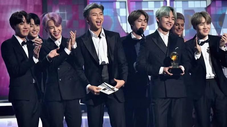 BTS no Grammy — Foto: Getty Images