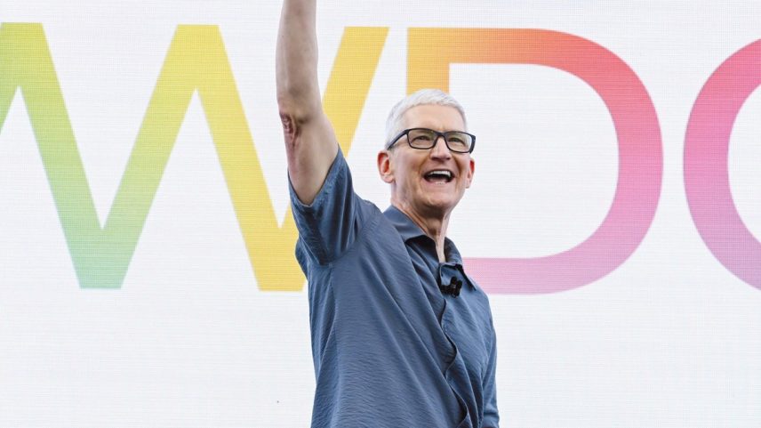 Tim Cook at WWDC 2025.