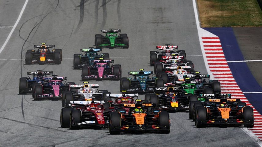 Largada do GP da Áustria de Fórmula 1 — Foto: Getty Images
