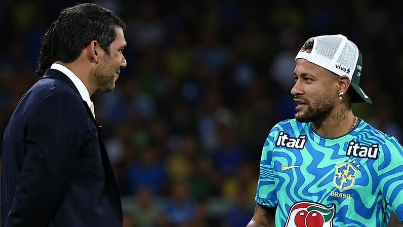 Samir Xaud e Neymar — Foto: Getty Images
