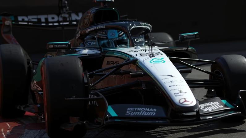 George Russell ficou fora da zona de pontuação no GP de Mônaco — Foto: Alastair Staley/LAT Images