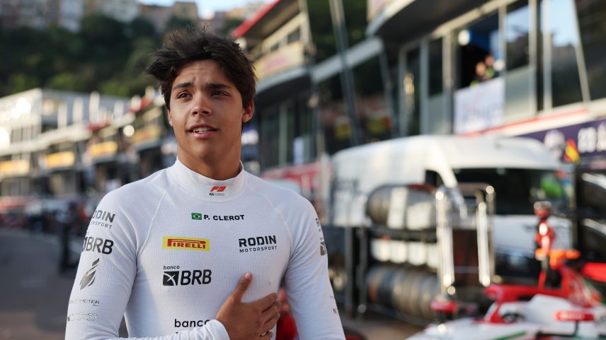 Pedro Clerot chegou em 8º na corrida principal da F3 em Mônaco — Foto: Dom Gibbons - Formula 1/Formula 1 via Getty Images