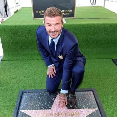 David Beckham recebe estrela na Calçada da Fama de Hollywood