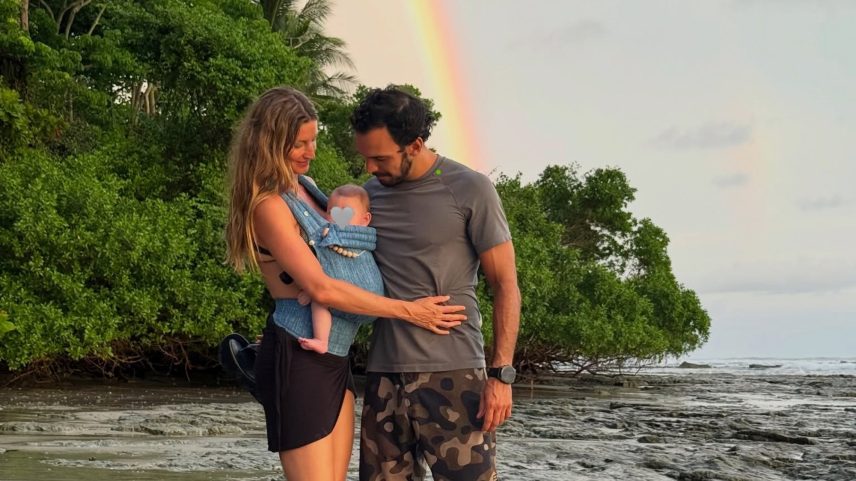 Gisele Bündchen wishes Joaquim Valente a Happy Father’s Day.
