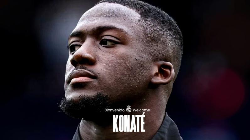 Real Madrid anuncia o zagueiro Konaté — Foto: Reprodução