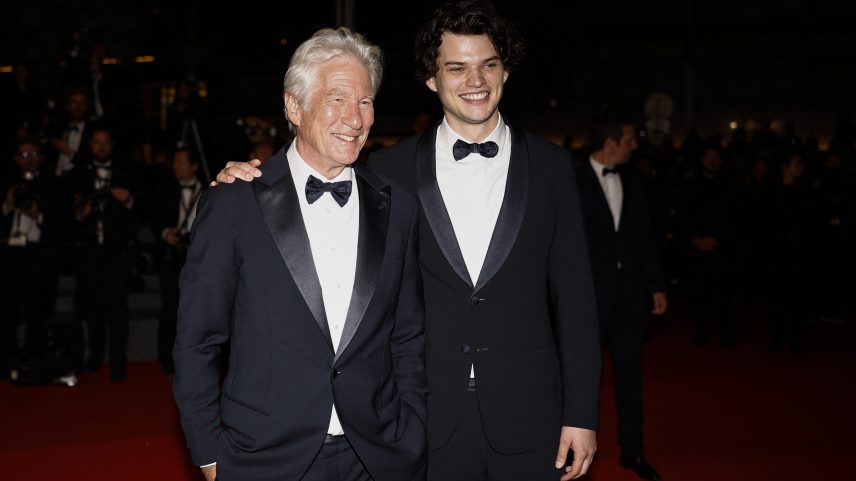 Richard Gere admitted he hasn't watched his son Homer's "Euphoria" sex scene with Sydney Sweeney. (Seen here: the father-son duo in May 2024.)