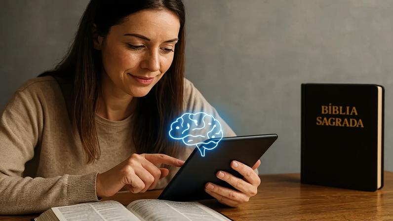 Ferramentas de IA ajudam cristãos a estudar a Bíblia e amadurecer espiritualmente.