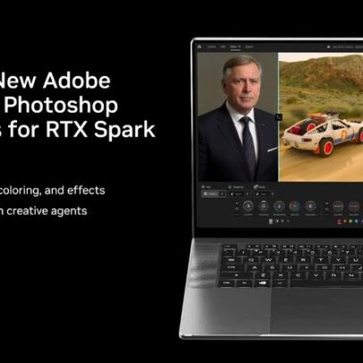 Premiere e Photoshop otimizados para laptops Nvidia Spark